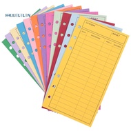 12 Budget Envelopes, Card Cash Envelope System, Save Money Colors, Vertical Layout and Perforation