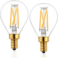 Mentol LED Candelabra G16.5, Tapak E12, Boleh Dimalapkan, Setara 40W (4W), 2700K Putih Hangat, 320LM