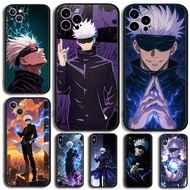 Black TPU silicone soft shell compatible 【DM-A3】cartoon Anime gojo satoru for iPhone 5 5s SE 6 6s 6P