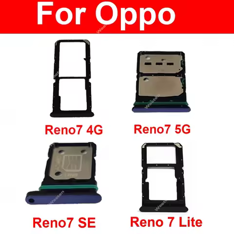 SIM Card Tray For OPPO Reno 7 7Lite 7SE 7Z 4G 5G Dual SIM Card Tray Slot Card Reader Holder Socket R