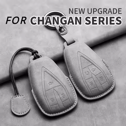 2/3/4 Buttons Leather Car Key Case Cover for Changan UNIT UNIK CS35 Plus CS55 Plus CS75 Plus 2019 20