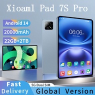 2026 Pad 7S Pro Mi Tablet Android 14 Snapdragon 8Gen2 22GB+2TB 20000mAh Global Version GPS 5G WiFi D