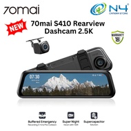 70mai S410 2.5K Rearview Dashcam Dual-channel Resolution | Supercapacitor |Buffered Emergency Record