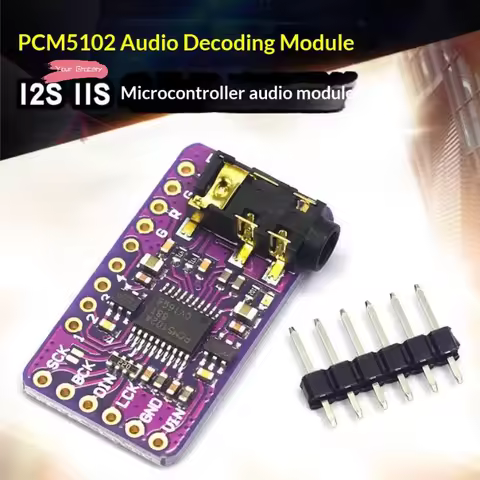 Y-PCM5102A Interface I2S DAC Decoder GY-PCM5102 I2S Player Module For Raspberry Pi PHAT Format Board