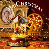 American Mister Christmas Classic Carousel Ferris Wheel Music Box - Christmas & New Year Gift for Gi