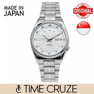 [Time Cruze] Seiko 5 SNK559J1 Japan Made Automatic Stainless Steel White Dial Men Watch SNK559J SNK559J1 SNK559