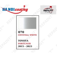 Scratch Removal Spray Paint for TOYOTA FORTUNER in PEARL WHITE color code 070 - CRYSTALL WHITE genui