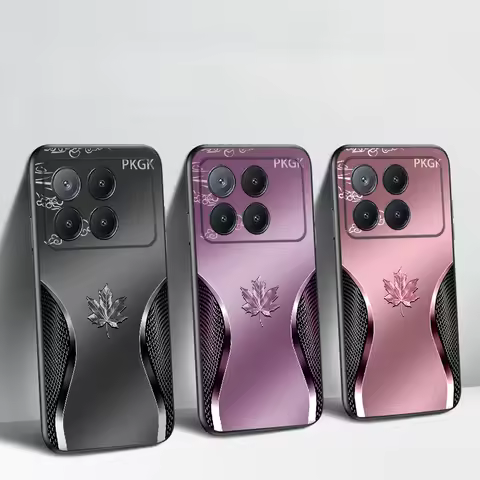Gradient maple leaf For Xiaomi Poco X7 M7 Pro 5G M5 X4Pro M4 6 4G C65 75 F6 F5 X6 5 7 X5 F7 Ultra M5