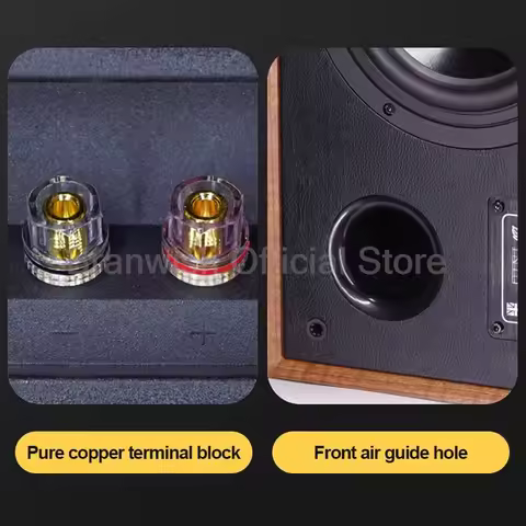 2.0 Bookshelf Speakers 6.5 Inch Passive Loud Speaker 150W Front Audio 8ohm HiFi Coaxial Sound Box Fo