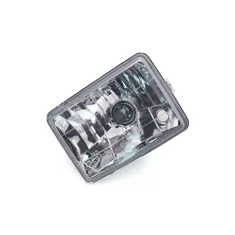 Motorcycle Socket Scooter Front Rectangle Headlight Head Lamp High Low Beam Day Running Lighting For