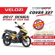 COVERSET Y15ZR Y15 V1 V2 YELLOW BLACK ORIGINAL DESIGN RYC1 2017 PREMIUM BODYSET VELOZI / DOCTOR / HL