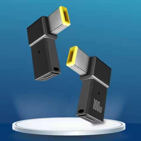 2PCS PD 100W USB Type C Female to DC Male Adapter For Lenovo Thinkpad USB-C Fast Charging Cable Conv