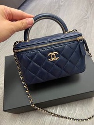 Chanel Vanity bag navy 長盒子