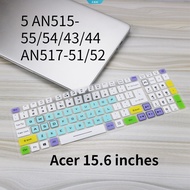 1Pc Keyboard Cover for 15.6 Acer Asus Laptop Silicone Protective Skin for Acer Aspire Nitro 5 AN515-55/54/43/44 AN517-51/52 Dustproof Film [ZK]