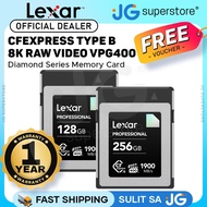 Lexar 256GB 128GB CFexpress Type B Diamond Memory Card VPG400 8K 4K 6K RAW XQD Backward Compatible