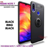 Xiaomi Redmi Note 7- Note 7 Pro - Soft Case Auto Invisible IRing Magnetic Case Original