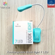 Vekkia 7 Led Rechargeable Amber Book Light ไฟ LED แบบหนีบ ชาร์จได้ ไฟฉาย ไฟอ่านหนังสือ