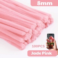 100 pcs Chenille Stems Wire Pipe Cleaners Children Educational Toys Creative Hobby Material Handmade