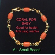 10K Gold Coral Bracelet for Baby