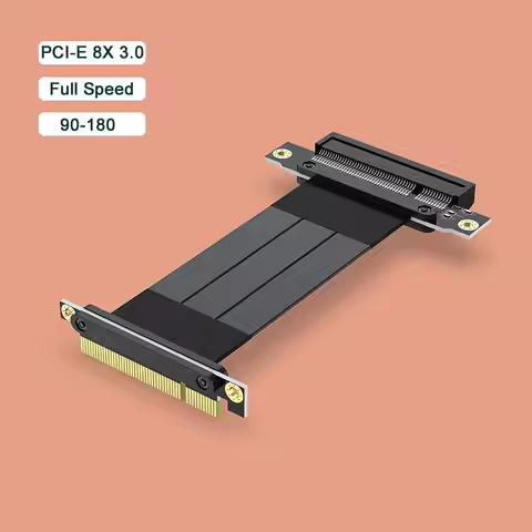 PCI Express PCI-E 8X Adapter Riser Card 90 Degree Converter Card for Server Chassis Computer PCI-E 3