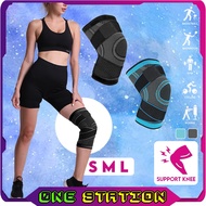 1PC KNEE GUARD SUPPORT PAD WITH STARP WITH STRAP UNISEX BREATHABLE GYM FITNESS SPORT PELINDUNG LUTUT
