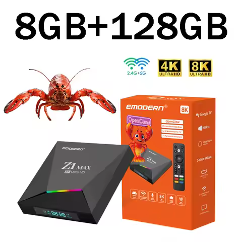 Ai TV Box Global Version 2rd Gen 8K 4K HD BT5.2 H618 Wifi6 8GB 128GB Z1 Max Voice Assistant Smart Me