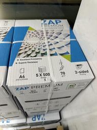 ZAP 70g A4影印紙 55包組合價/平均單包$85/免運費/貨到付款/物品運送地區〔限台北市、新北市〕