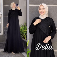 Latest Jumbo Delia Dress Gamis Dress, Ceruti Brocade Material, Jumbo ML XL 2XL 3XL 4XL