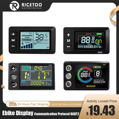 eBike LCD Display S866 CS866 S869 GD01 GD02 Electric Bike LCD Display Meter Control Panel 24V36V48V