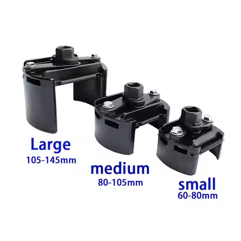 Universal Car Oil Filter Wrench Remover Adjustable 60-80mm Two-Claw Cast Steel Removal Tool 80-105mm