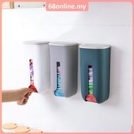 [Johor Seller] Wall Mounted Plastic Bag Holder Grocery Trash Bag Dispenser Plastic Organizer Nail Fr