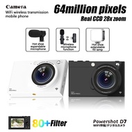 Digital Camera CCD WiFi 4K HD Video Camcorder 48MP Photo 28X Zoom Anti-shake 3.4 Inch Large TF Scree