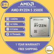 USED AMD Ryzen 5 3500X R5 3500X 3.6GHz Six-Core Six-Thread CPU Processor 7NM 65W L3=32M Socket AM4