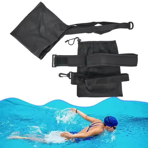 Swimming Strength Training Resistance Belt Training Equipment Adults Kids Swim Training Exerciser Be