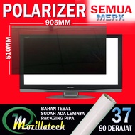 polarizer lcd 37inch bagian dalam 90 derajat plastik polaris tv lcd 37 inc polarizer 37