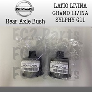 OEM Thailand 1set 2pcs Nissan Latio Livina Grand Livina Sylphy G11 Rear Axle Bush Suspension Arm Bus