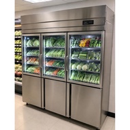 NEW Solid Cool 6 Doors 1395L (Piping system) Combine Chiller & Freezer SC-PG6CF Stainless Steel