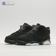 Beacon Sports AIR JORDAN 6 DMP AJ6 Black Gold Basketball Shoes Children's Shoes CT4965 CT4966-007