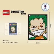 Đồ Chơi Lắp Ráp LINKGO Tranh Mô Hình Nhân Vật Luffy Zoro Boa Sasuke Kakashi Trong One Piece Naruto Đ