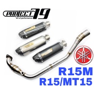 Project79 Exhaust Full System Yamaha R15 V3 YZF R15M MT15 R15M Power Boom Dyno Sensor Adaptor Access