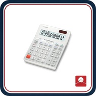 Casio Ergonomic Calculator 12-Digit Desk Type DE-12D-WE-N with Date & Time Calculation Function, Eco
