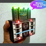 1 Set Mainan Miniature Mobil Pickup L300 +:Miniature Sound Horeg Audio Full Lampu/ Paket Mainan Mobi