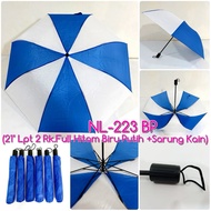 2-Fold Umbrella White Combinationbiru NL-223BP
