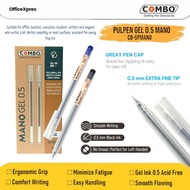 (1 DOZEN) GEL PEN 0.5 Gel Pen/ 0.5 Gel Pen/ Ink Gel Pen MANO 0.5mm Black Gel Pen/ Gel Pen/ biru