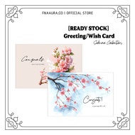 READY STOCK (LOCAL SELLER) Congratulations Cute Greetings Card / Wish Card / Message Card / Gift Car