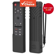 Protective silicone case for LG MR25 GA Magic Remote, anti-slip, shockproof, washable cover with lan