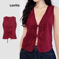 Casual Top Summer Lace Up Tank Top for Women L112ED539