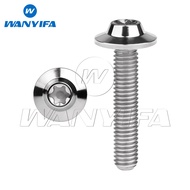 Wanyifa 1 cái Bu lông titan M5/M6x10 12 15 20 25 30 35mm Vít đầu Torx hình đĩa cho xe đạp xe máy ô t