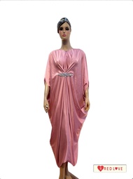 GAMIS KAFTAN MEWAH TERBARU / GAMIS KAFTAN MUSLIMAH BAHAN SUTRA ALMANI SLIK TERBARU