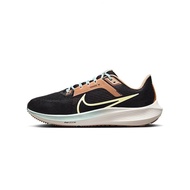 Nike Pegasus 40 Shock-Absorbing Breathable Low-Top Running Shoes Men's Black Yellow FQ6852-081